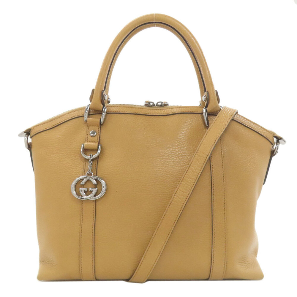 Gucci 341503 Outlet Interlocking G 2-Way Tote Bag Leather Women's GUCCI